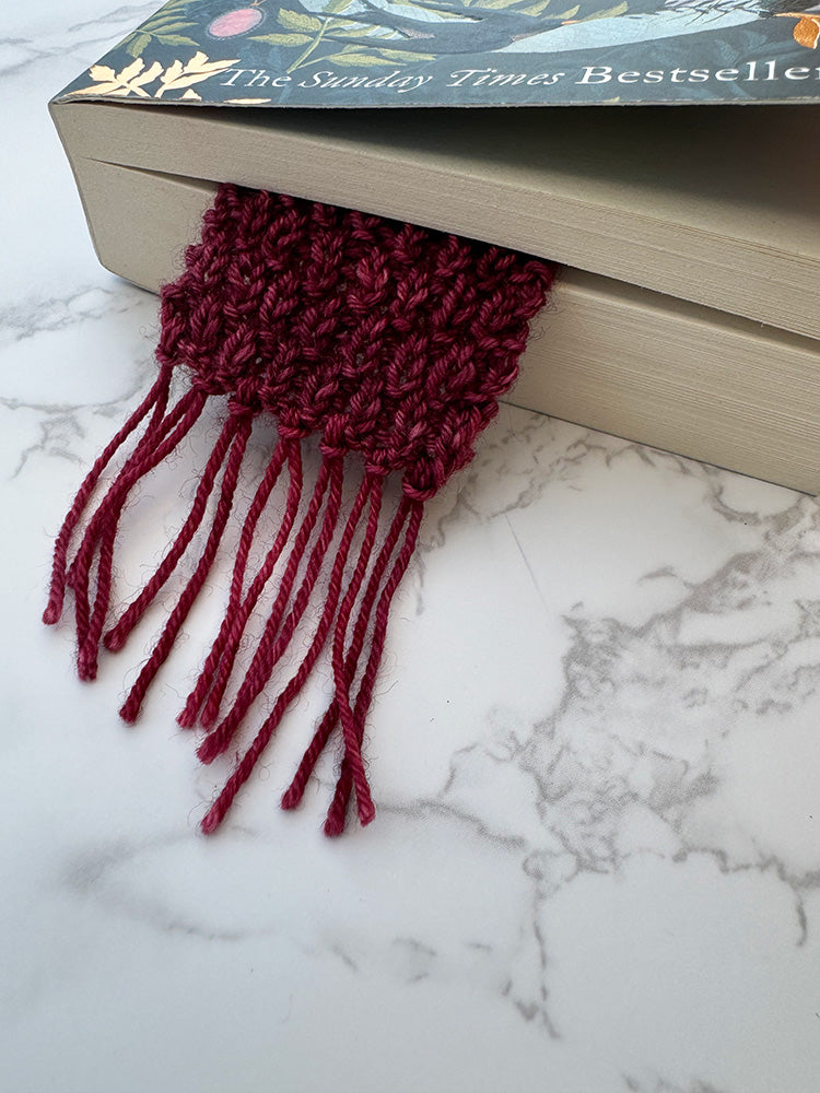 All Too Well Scarf Bookmark Knitting Pattern