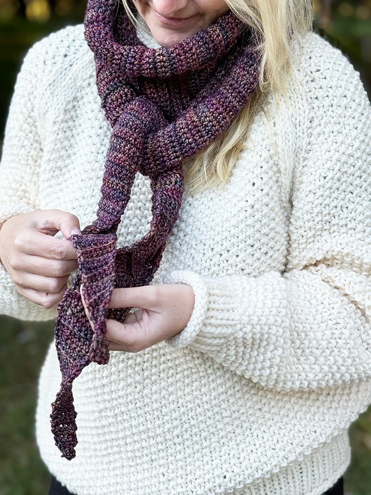 Crochet Skinny Scarf Pattern - Handy Little Me Shop
