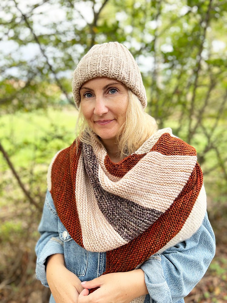 Stash Busting Shawl Knitting Pattern - Handy Little Me Shop