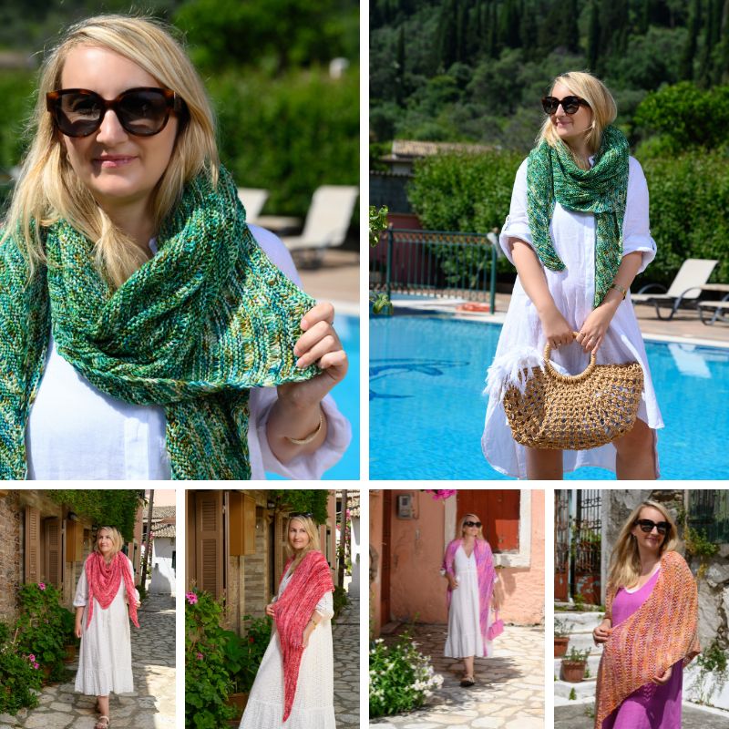 Spring/Summer Shawl Knitting Pattern Bundle - Handy Little Me Shop