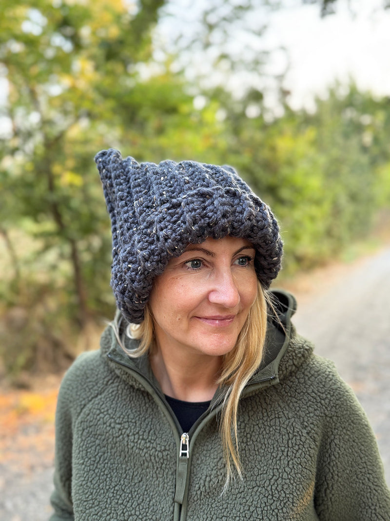 Crochet Cat Ear Hat Pattern – Easy Beanie in 5 Sizes for Kids & Adults