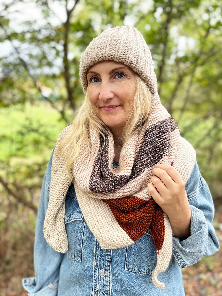 Stash Busting Shawl Knitting Pattern - Handy Little Me Shop