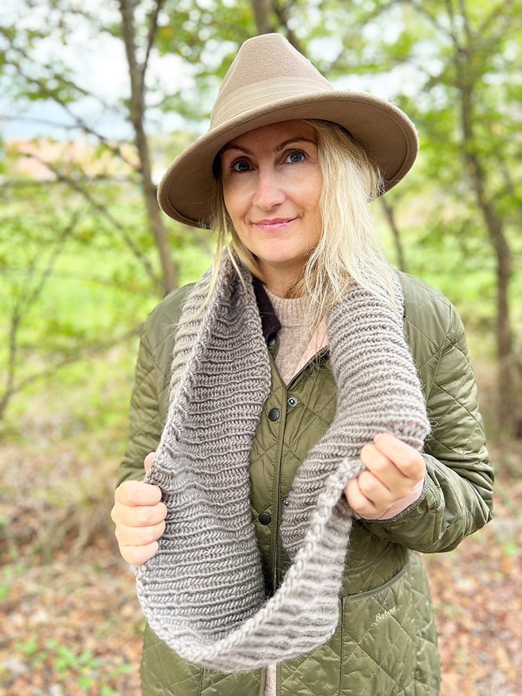 Infinity Scarf Knitting Pattern (Fisherman's Rib Stitch) - Handy Little Me Shop