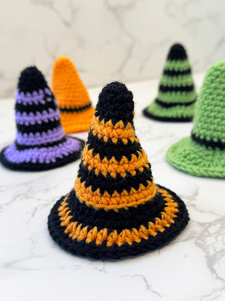 Crochet Mini Witch Hat Pattern