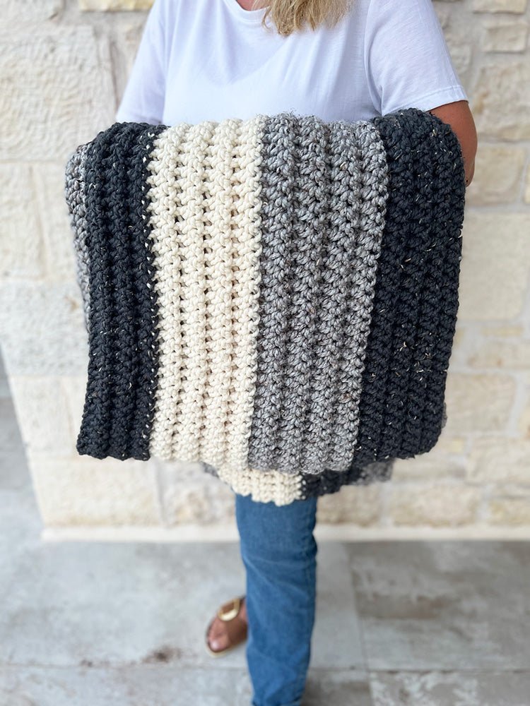 Beginner Crochet Blanket Pattern - Handy Little Me Shop