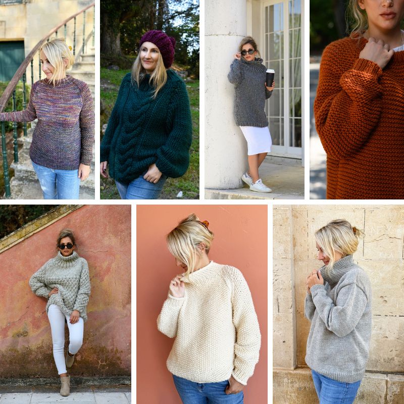 Women’s Sweater Knitting Pattern Bundle (11 Patterns) - Handy Little Me Shop