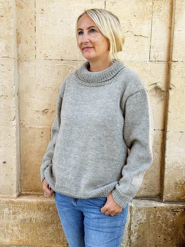 Turtleneck Sweater Pattern (Knit In The Round)