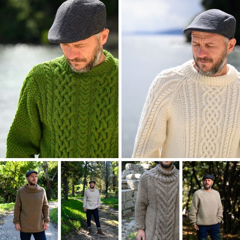 Men’s Sweater Knitting Pattern Bundle (8 Designs) - Handy Little Me Shop