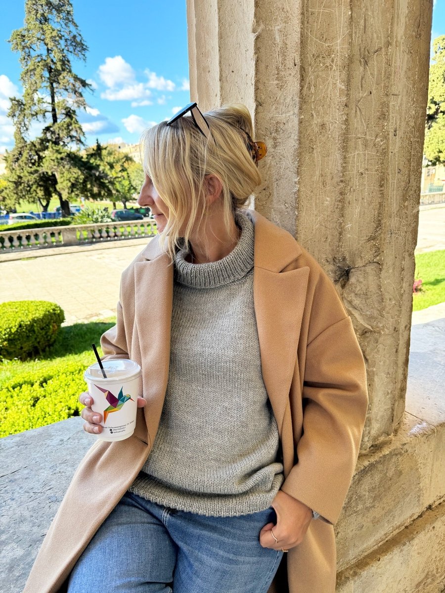 Turtleneck Sweater Pattern (Knit In The Round) - Handy Little Me Shop