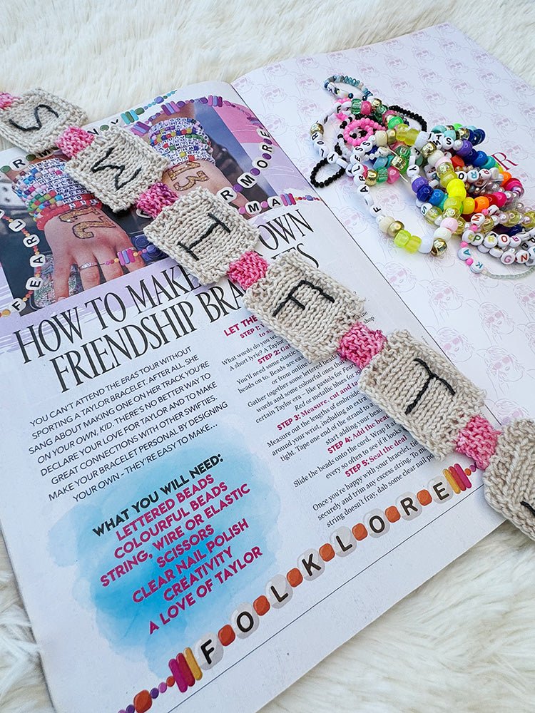 Swiftie Bracelet Bookmark Knitting Pattern - Handy Little Me Shop