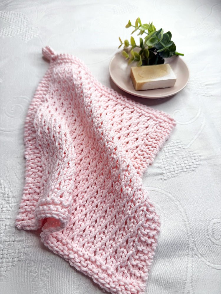Diamond Trellis Stitch Dishcloth Knitting Pattern PDF - Handy Little Me Shop