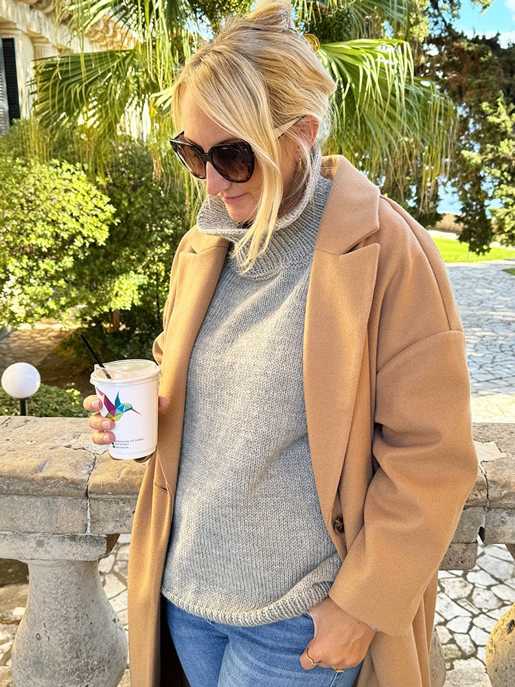 Turtleneck Sweater Pattern (Knit In The Round) - Handy Little Me Shop