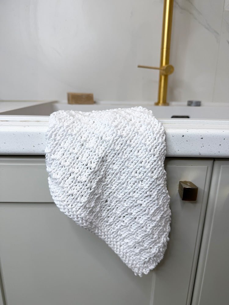 Fresh Linen Dishcloth Knitting Pattern PDF (Andalusian Stitch) - Handy Little Me Shop