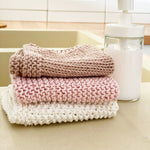 3 x Dishcloth Knitting Patterns - Basic Knitting Stitches