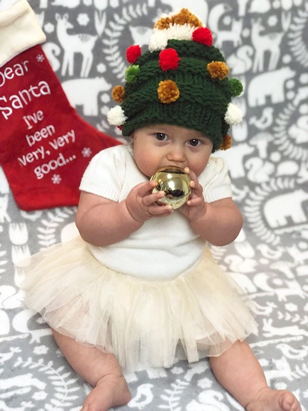 Christmas Tree Hat Knitting Pattern - Handy Little Me Shop