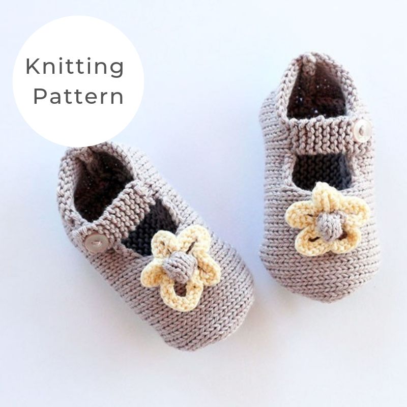 Baby Girl Shoes Knitting Pattern