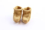 Baby booties knitted