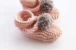 Baby girl slippers knitting pattern