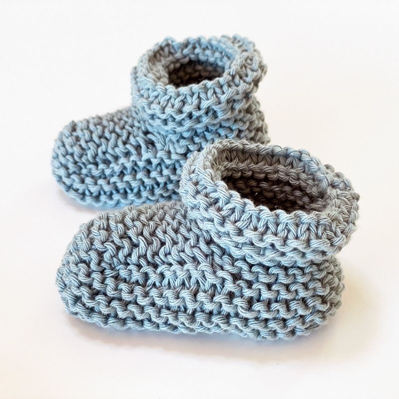 Baby Booties Knitting Pattern - Step by Step