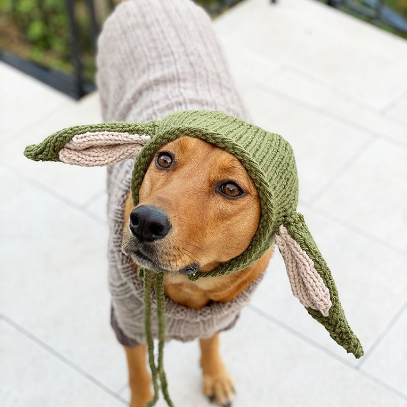 Baby Yoda Dog Sweater Knitting Pattern