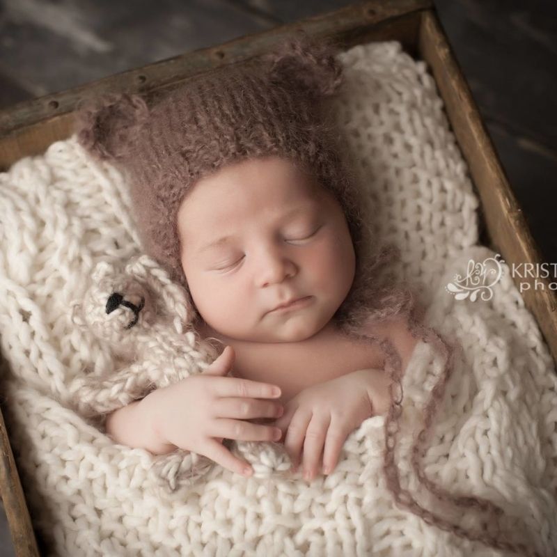 Bear Bonnet Knitting Pattern - Handy Little Me Shop