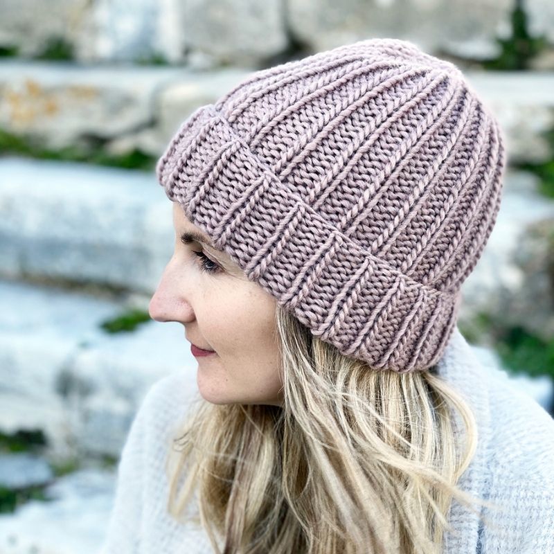 Beginner Beanie Hat Knitting Pattern - Handy Little Me Shop