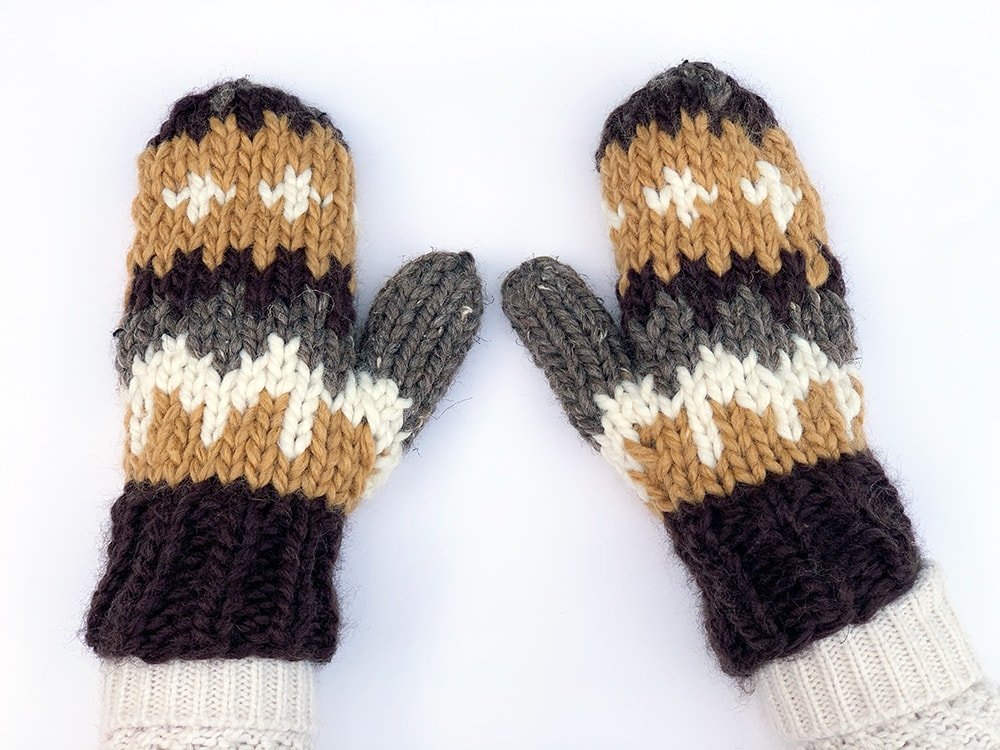 The Bernie Knitted Mittens Pattern - Handy Little Me Shop