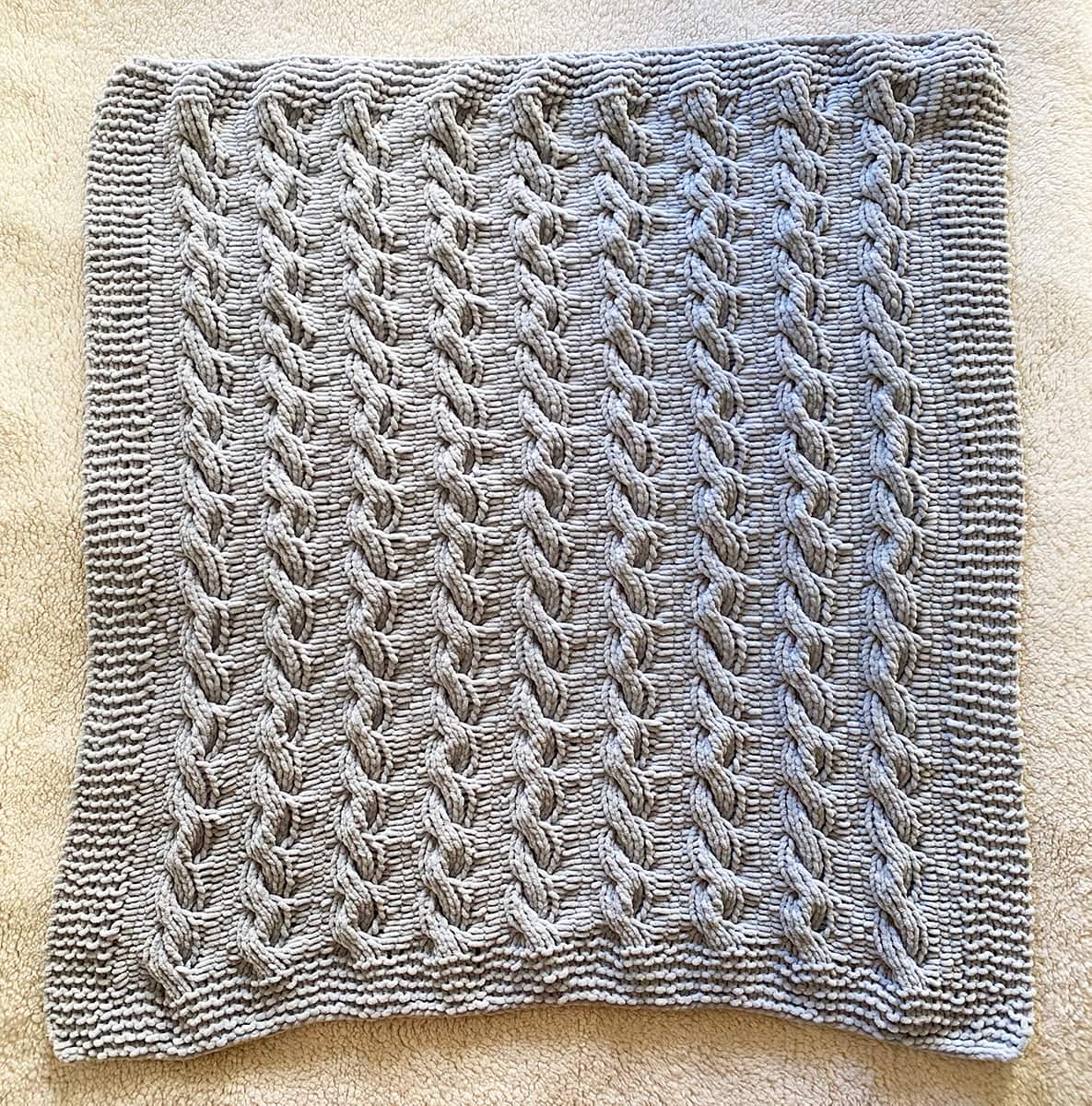 Cable Knit Baby Blanket Pattern - Handy Little Me Shop