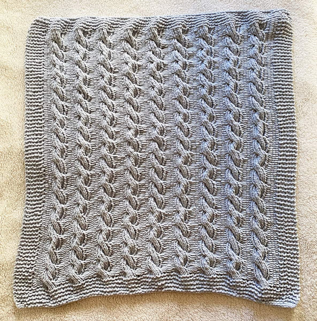 Chunky Cable Knit Blanket Pattern – Handy Little Me Shop