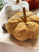 Cable knit pumpkin petite wool