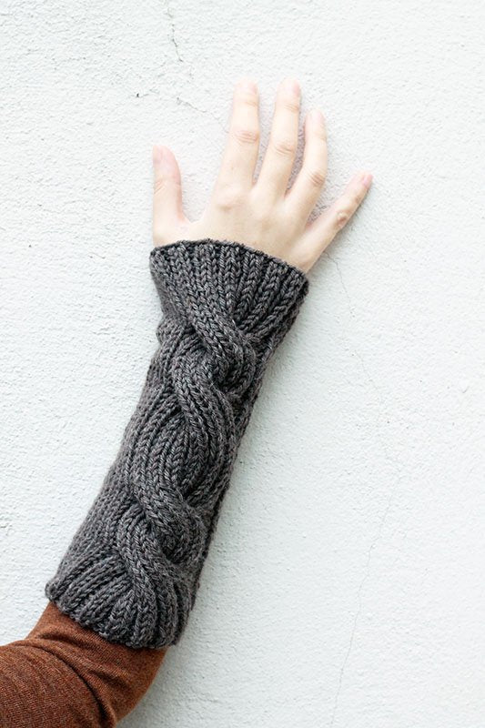 Claire's Cable Arm Warmers Knitting Pattern - Handy Little Me Shop
