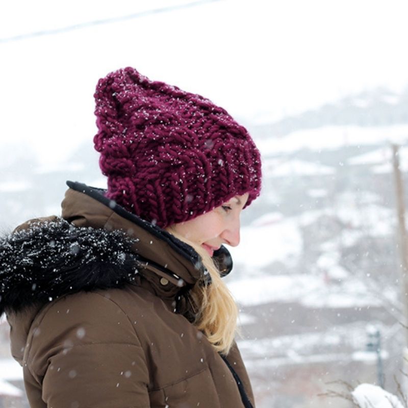 Cable Hat Knitting Pattern - Handy Little Me Shop