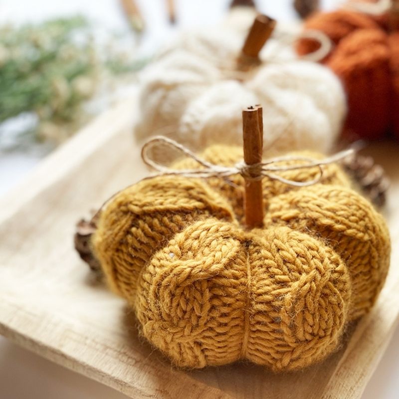 Cable Knit Pumpkin Pattern