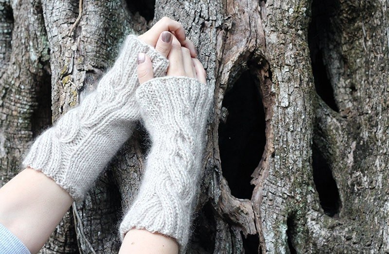 The Wedding Cable Knit Arm Warmers Knitting Pattern - Handy Little Me Shop