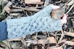 Celtic cable stitch fingerless gloves pattern