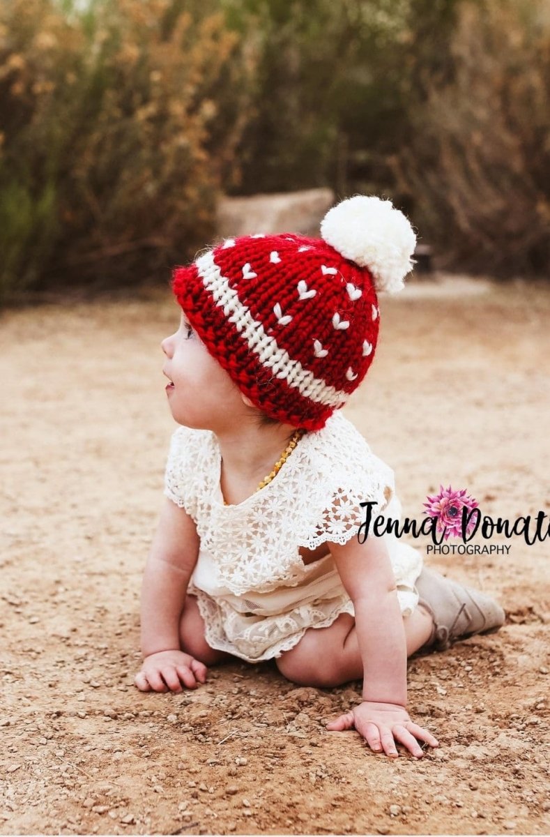 Holiday Beanie Knitting Pattern - Handy Little Me Shop