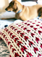Christmas Pillow Cover Knitting Pattern