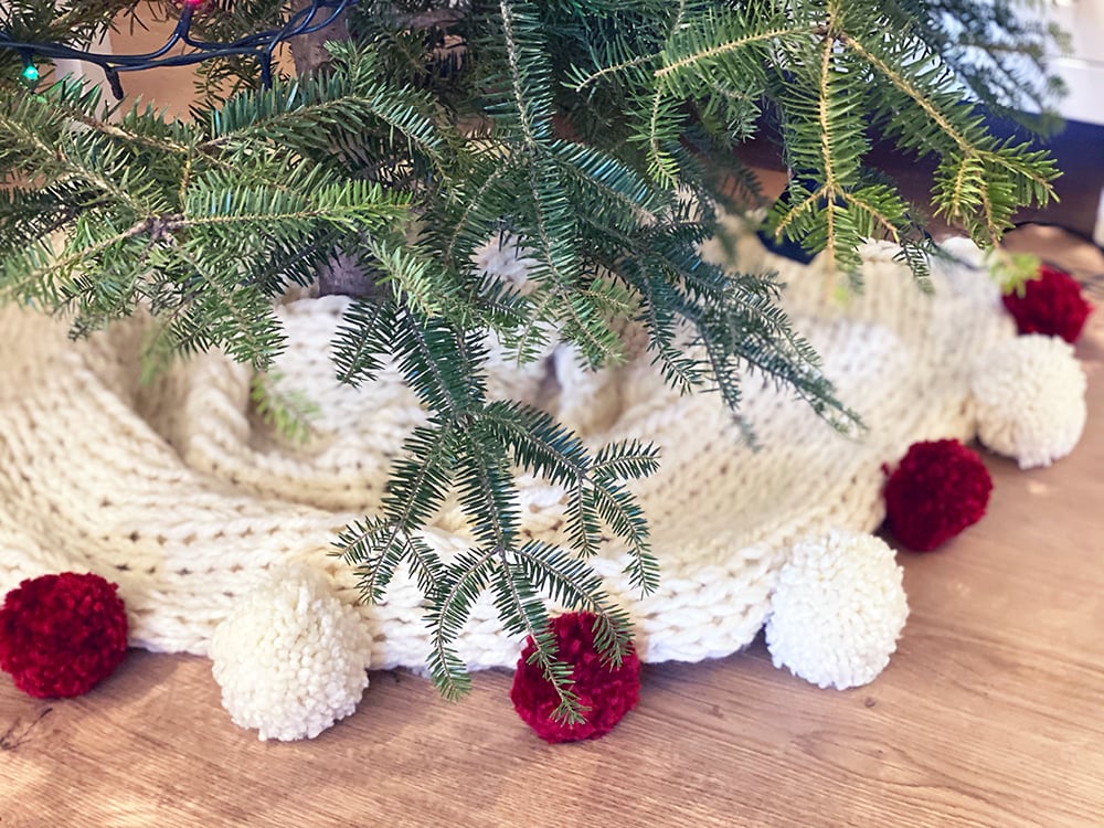 Christmas Tree Skirt Knitting Pattern - Handy Little Me Shop
