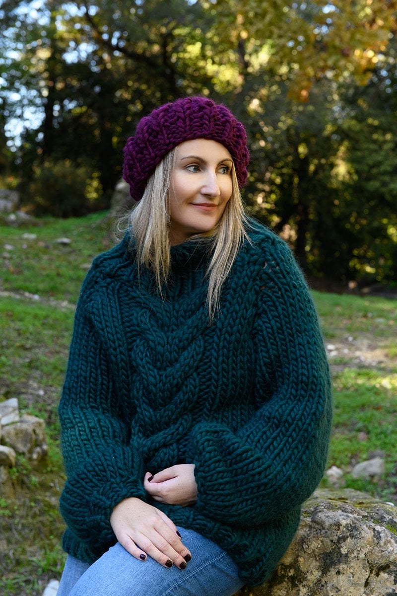 Chunky Cable Knit Sweater Pattern – Handy Little Me Shop