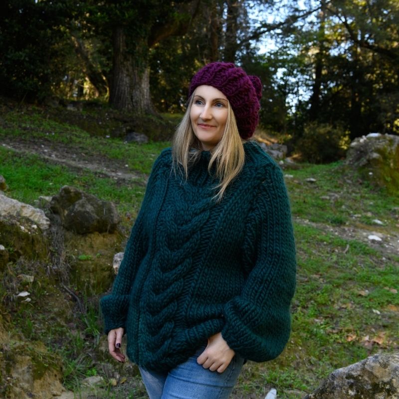 Chunky Cable Knit Sweater Pattern - Handy Little Me Shop