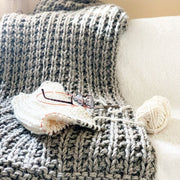 Chunky Knit Throw Blanket Pattern - Handy Little Me Shop