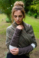 cable knit arm warmers