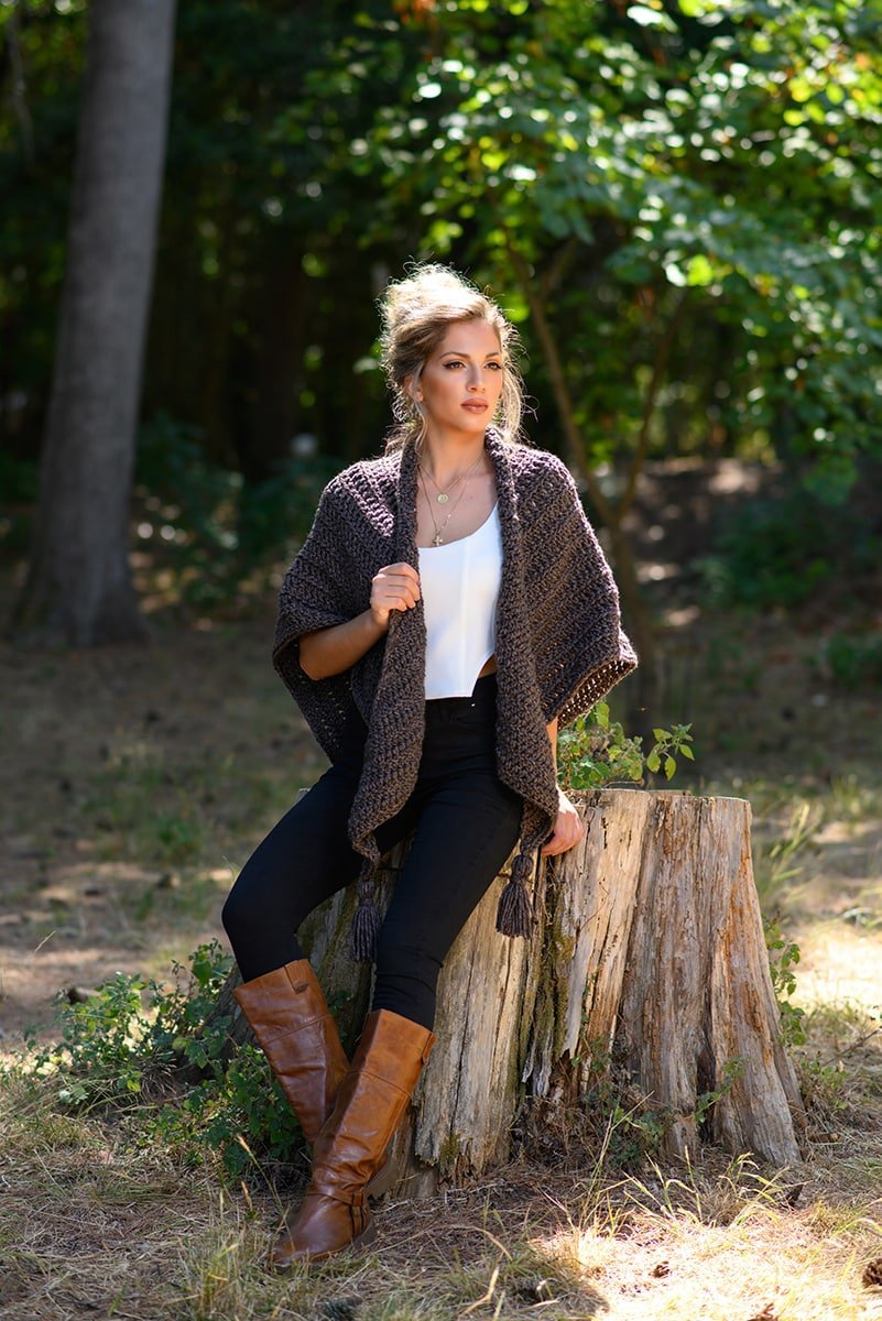 Claire's Tassel Shawl Crochet Pattern - Handy Little Me Shop