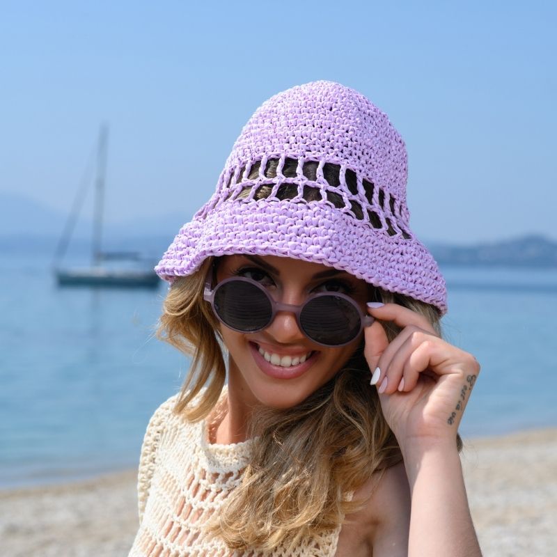 Crochet Bucket Hat Pattern (Raffia) - Handy Little Me Shop