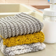 3 x Dishcloth Crochet Patterns - Basic Crochet Stitches - Handy Little Me Shop