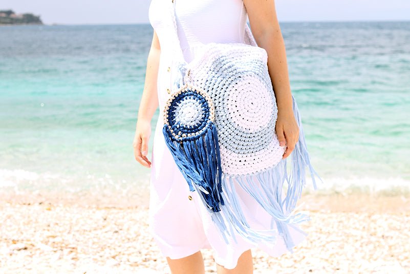 Circle Beach Bag Crochet Pattern - Handy Little Me Shop