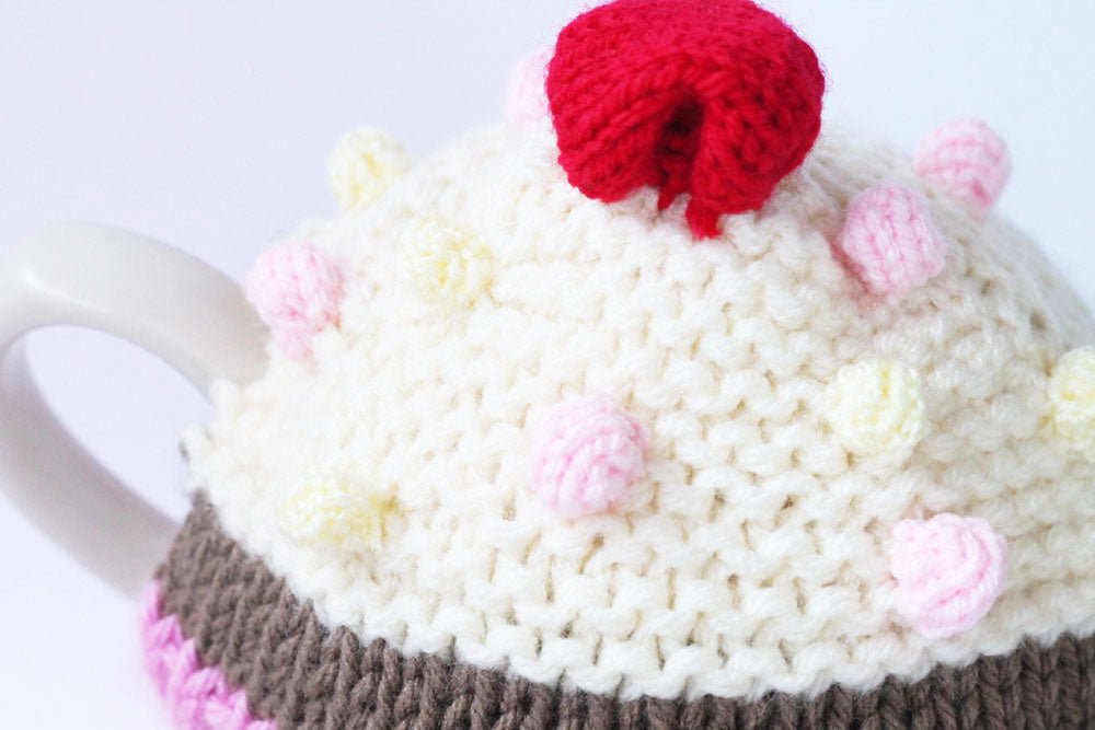 Cupcake Tea Cosy Knitting Pattern - Handy Little Me Shop