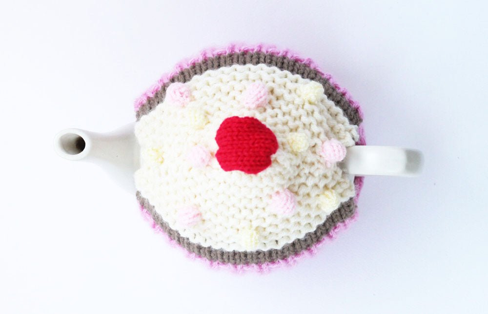 Cupcake Tea Cosy Knitting Pattern - Handy Little Me Shop