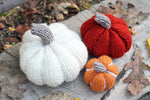 knit pumpkins autumn decoration