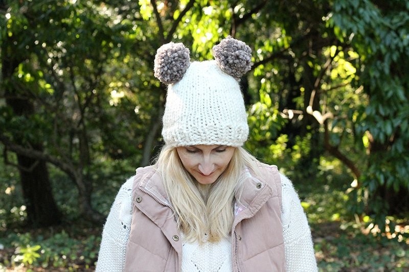 Double Pom Hat Knitting Pattern - Handy Little Me Shop